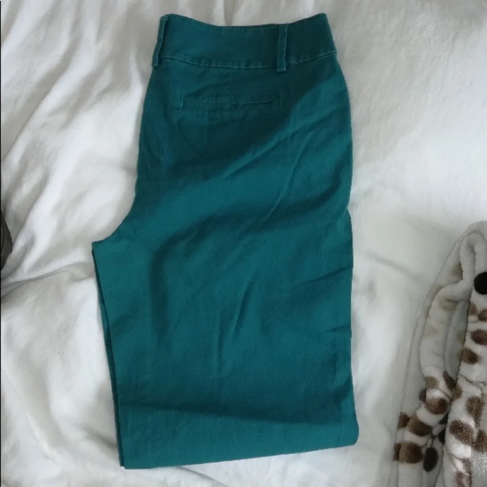 Loft teal original cropped pants - Picture 1 of 5